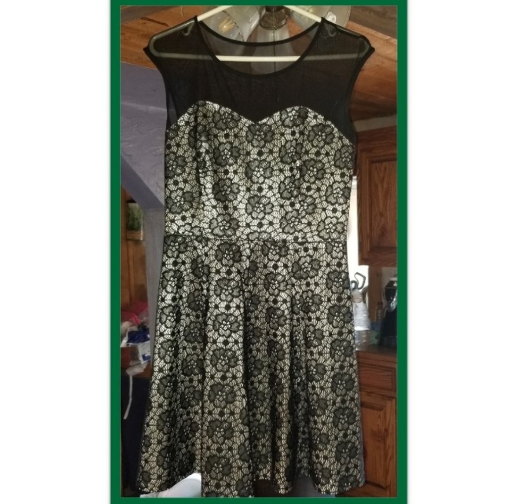 Black and nude dress